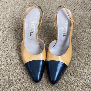 TRADE/Vintage Chanel Slingbacks with Lucite Heel.